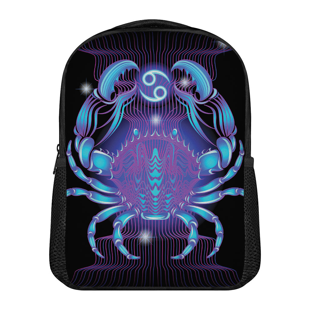 Dark Cancer Zodiac Sign Print Casual Backpack
