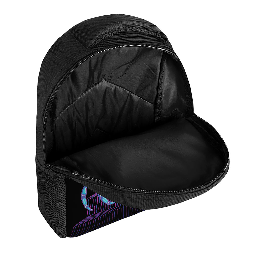 Dark Cancer Zodiac Sign Print Casual Backpack