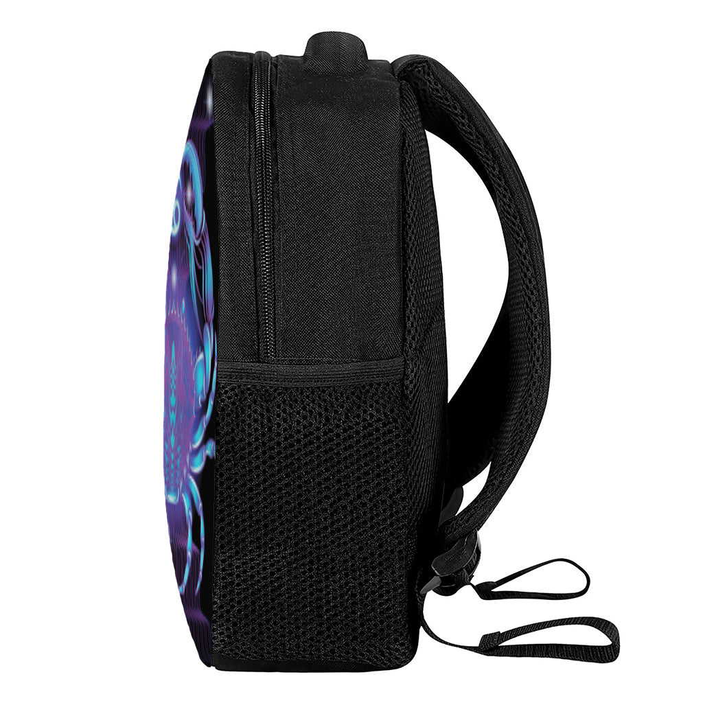 Dark Cancer Zodiac Sign Print Casual Backpack
