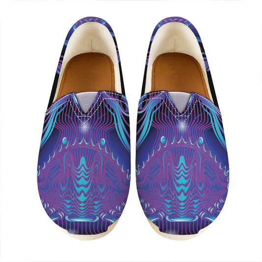 Dark Cancer Zodiac Sign Print Casual Shoes