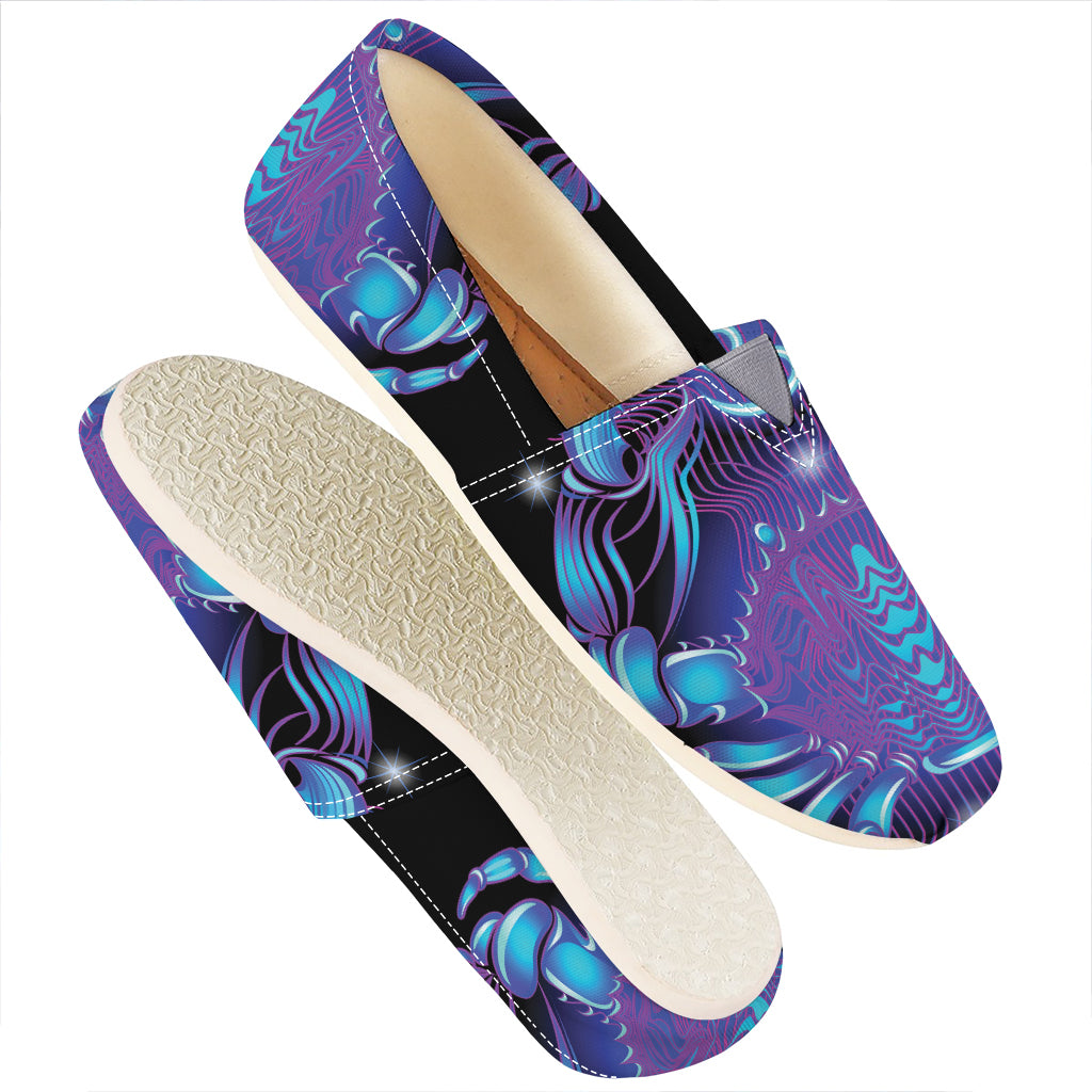 Dark Cancer Zodiac Sign Print Casual Shoes