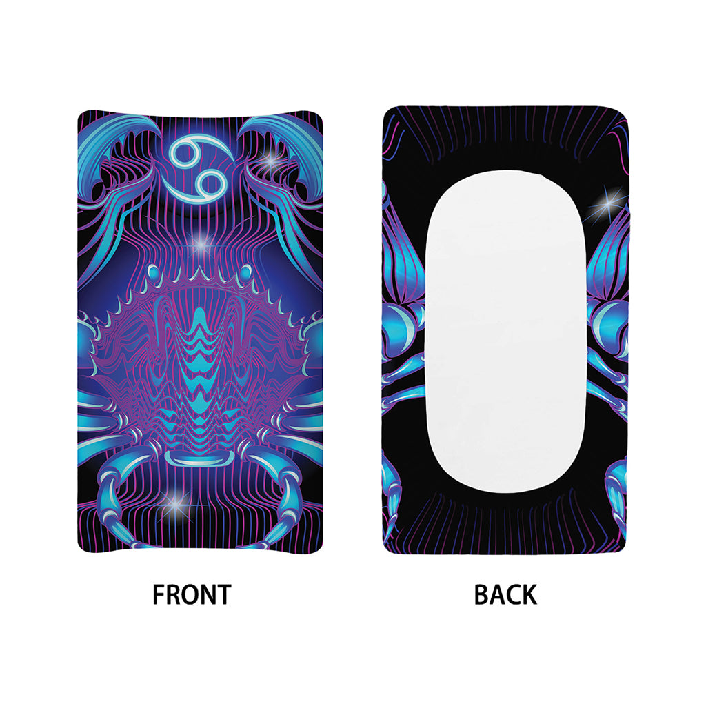 Dark Cancer Zodiac Sign Print Changing Pad Cover