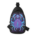 Dark Cancer Zodiac Sign Print Sling Bag