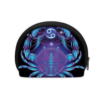 Dark Cancer Zodiac Sign Print Coin Purse
