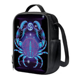 Dark Cancer Zodiac Sign Print Crossbody Lunch Bag