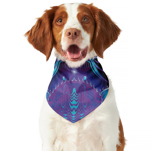 Dark Cancer Zodiac Sign Print Dog Bandana