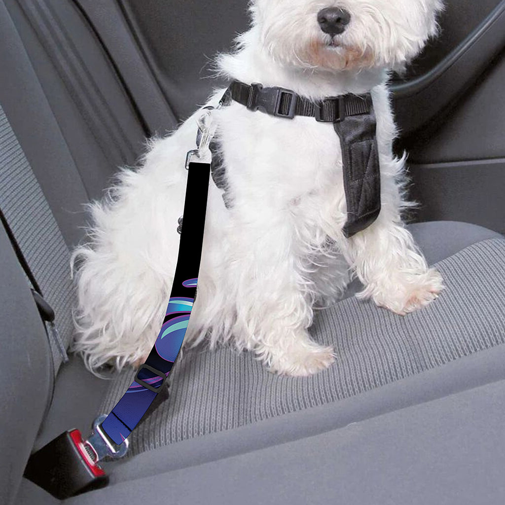 Dark Cancer Zodiac Sign Print Dog Seat Belt