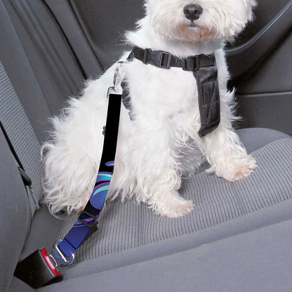 Dark Cancer Zodiac Sign Print Dog Seat Belt