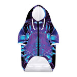 Dark Cancer Zodiac Sign Print Dog Zip Up Hoodie