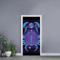 Dark Cancer Zodiac Sign Print Door Sticker