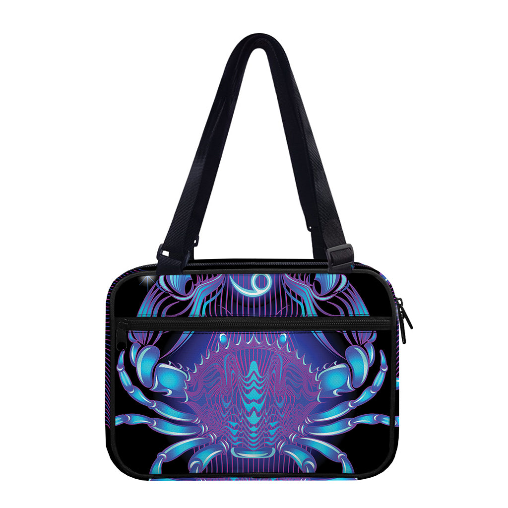 Dark Cancer Zodiac Sign Print Double Strap Bible Bag