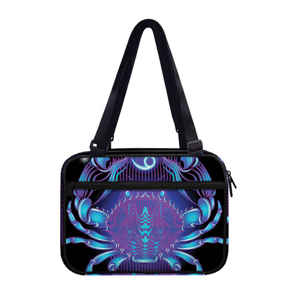 Dark Cancer Zodiac Sign Print Double Strap Bible Bag