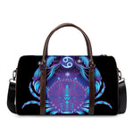 Dark Cancer Zodiac Sign Print Duffle Bag