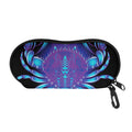 Dark Cancer Zodiac Sign Print Glasses Case
