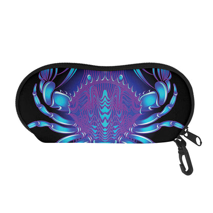 Dark Cancer Zodiac Sign Print Glasses Case