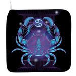Dark Cancer Zodiac Sign Print Hand Towel