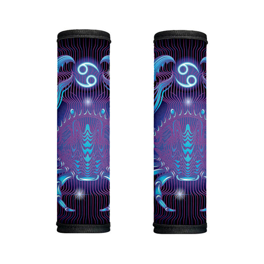 Dark Cancer Zodiac Sign Print Handle Covers