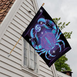 Dark Cancer Zodiac Sign Print House Flag