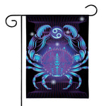 Dark Cancer Zodiac Sign Print House Flag