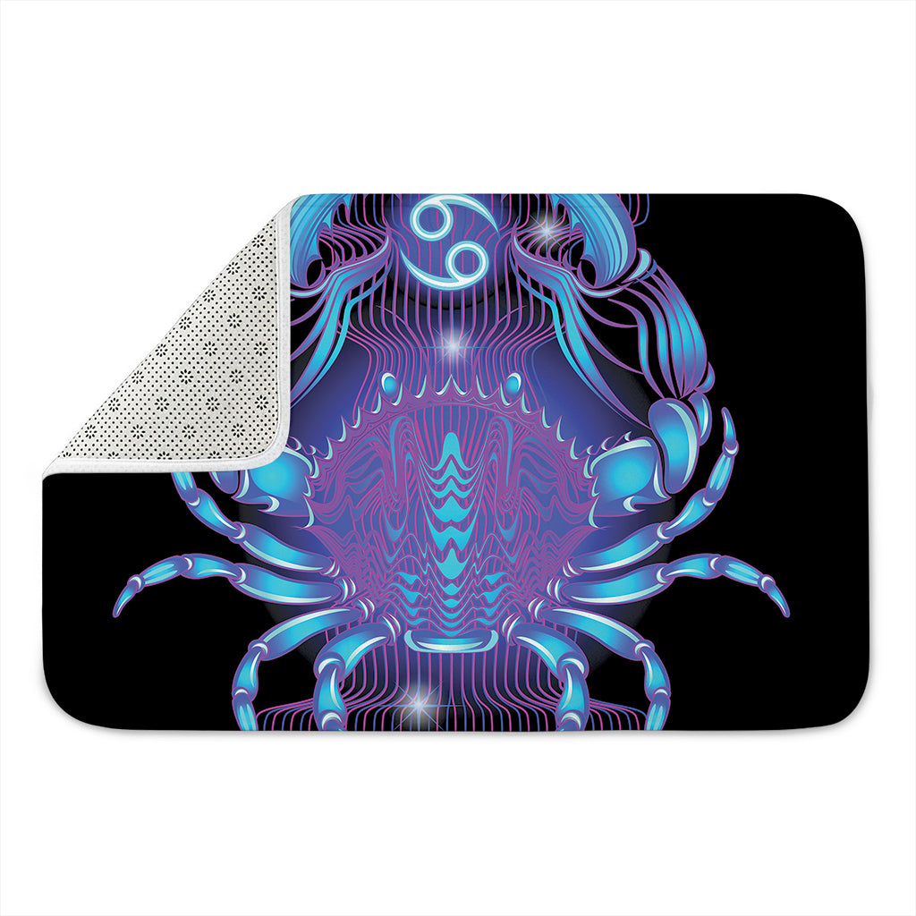 Dark Cancer Zodiac Sign Print Indoor Door Mat