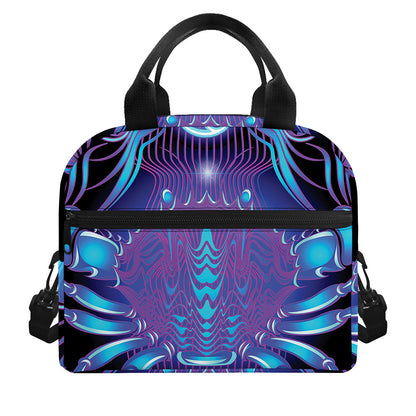 Dark Cancer Zodiac Sign Print Insulated Lunch Bag