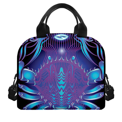 Dark Cancer Zodiac Sign Print Insulated Lunch Bag