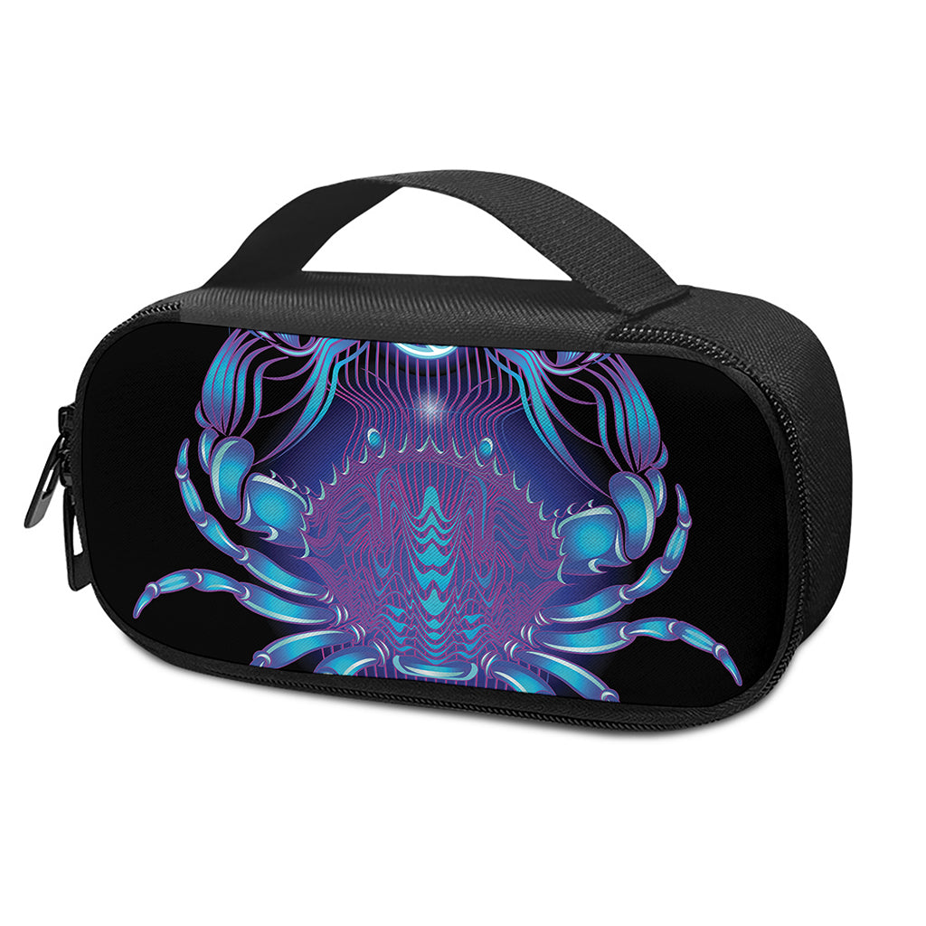 Dark Cancer Zodiac Sign Print Insulin Cooler Travel Case