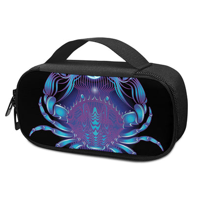 Dark Cancer Zodiac Sign Print Insulin Cooler Travel Case