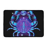Dark Cancer Zodiac Sign Print Kitchen Mat