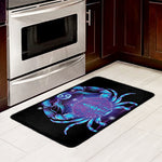Dark Cancer Zodiac Sign Print Kitchen Mat