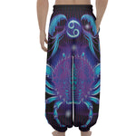 Dark Cancer Zodiac Sign Print Lantern Pants