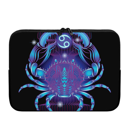 Dark Cancer Zodiac Sign Print Laptop Sleeve