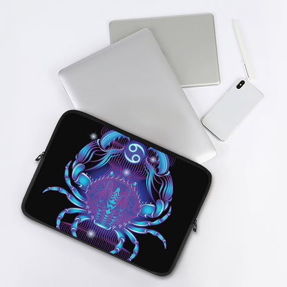 Dark Cancer Zodiac Sign Print Laptop Sleeve
