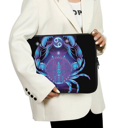 Dark Cancer Zodiac Sign Print Laptop Sleeve
