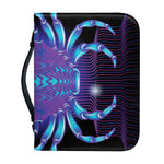 Dark Cancer Zodiac Sign Print Leather Bible Cover