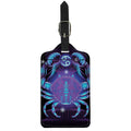 Dark Cancer Zodiac Sign Print Luggage Tag