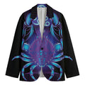Dark Cancer Zodiac Sign Print Men's Blazer