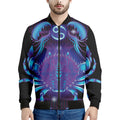 Dark Cancer Zodiac Sign Print Men's Bomber Jacket
