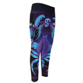 Dark Cancer Zodiac Sign Print Men's Compression Pants