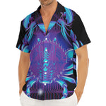 Dark Cancer Zodiac Sign Print Men's Deep V-Neck Shirt