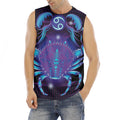 Dark Cancer Zodiac Sign Print Men's Fitness Tank Top