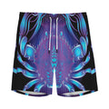 Dark Cancer Zodiac Sign Print Men's Athletic Shorts