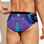 Dark Cancer Zodiac Sign Print Men's Swim Briefs