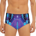 Dark Cancer Zodiac Sign Print Men's Triangle Swim Briefs