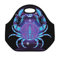 Dark Cancer Zodiac Sign Print Neoprene Lunch Bag