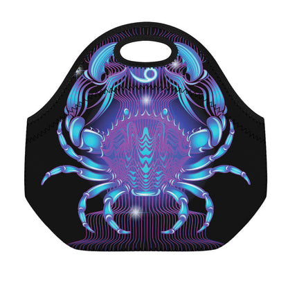 Dark Cancer Zodiac Sign Print Neoprene Lunch Bag