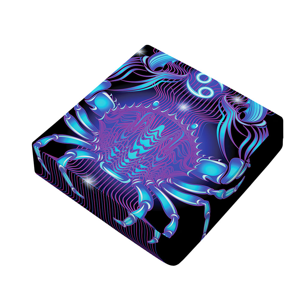 Dark Cancer Zodiac Sign Print Outdoor Seat Cushion Cover
