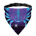 Dark Cancer Zodiac Sign Print Over The Collar Dog Bandana