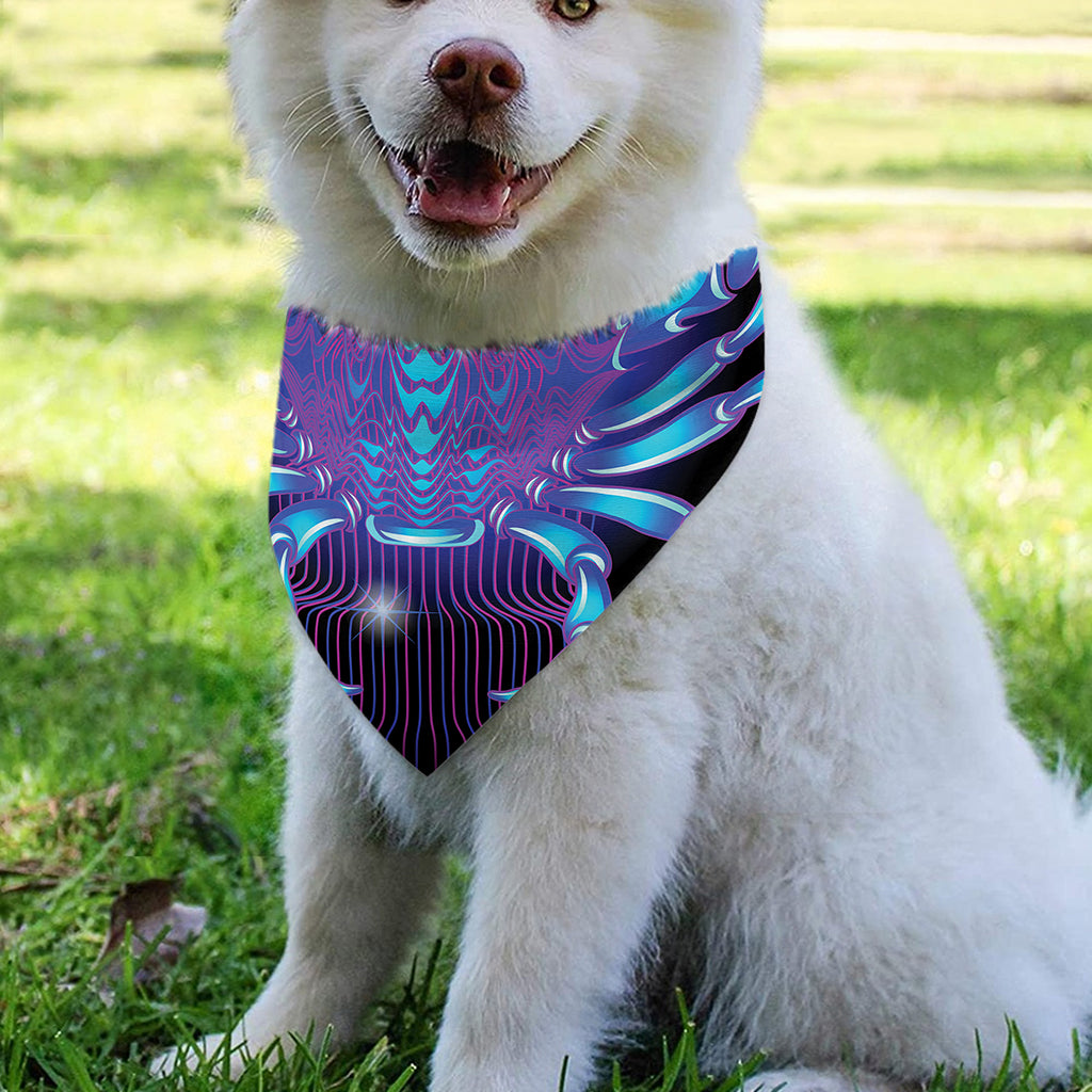 Dark Cancer Zodiac Sign Print Over The Collar Dog Bandana