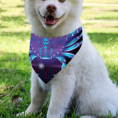 Dark Cancer Zodiac Sign Print Over The Collar Dog Bandana